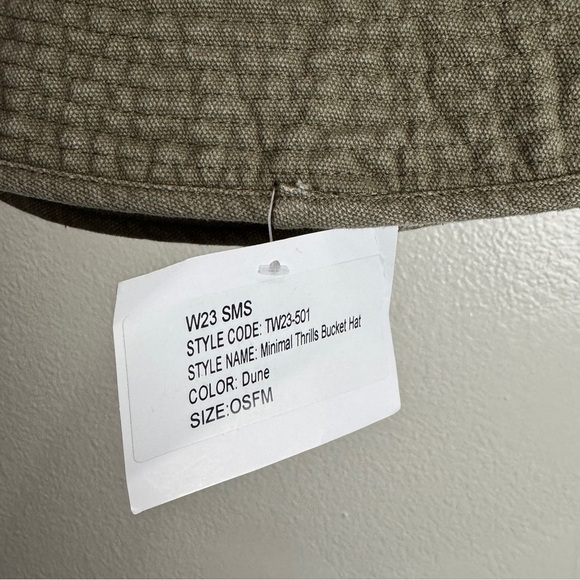 Thrills Minimal Bucket Hat Dune OSFM - Picture 5 of 6